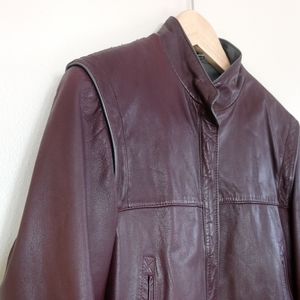 Vintage Berman's Leather Bomber Jacket